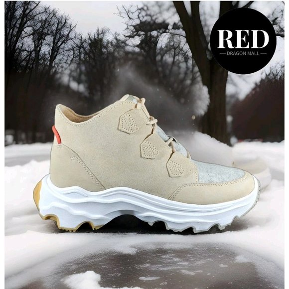 Sorel Kinetic Breakthru Caribou Waterproof Boots Nova Sand Stone - Women's Sz 11 - Picture 11 of 16